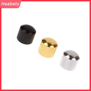 Heabety 1PC kim loại điện Bass Guitar giai điệu âm lượng núm chiết Hat Cap Guitar bộ phận Push Knob với lỗ Guitar phụ kiện