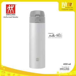 ZWILLING Thermo 1-Click Travel Stainless Steel Water Bottle 450 ml/15 oz