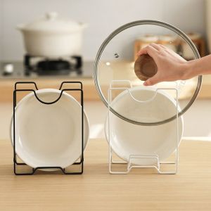 BJGG Non-slip Dish Drying Rack Breathable Carbon Steel Kitchen Tableware Holder Stable Rust-proof Countertop Dish Drainer Plate