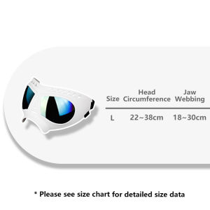 Pet Mask Goggles Full UV Protection 3D Fit Vent System Sealed Edge TPE Frame for Dogs