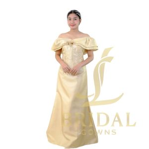 Woman formal dress for secondary sponsor