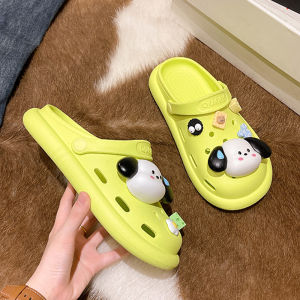 NDDshop พร้อมส่ง รองเท้าแตะหัวโตแฟชั่น ทรงหัวโตแบบเตี้ยไม่สูงใส่ง่ายเดินสบายกว่าด้วยวัสดุยางนิ่ม สีสันสดใสถึง 4 สี และแถมฟรีตัวติดลายการ์ตูนน้องหมาไปให้1ชุด คุ้มค่ากับราคาแน่นอน