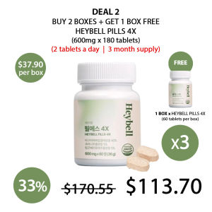(HEYBELL) Cur.B 4X Breast Cream 100ml | Pills 4X (1 Box = 600mg x 60 Tablets) - COCOMO