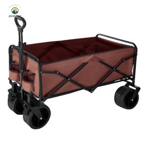 LovSpor❤ Portable Camp Car Swivel Wheels Extended Picnic Trolley for Food Water Carrying