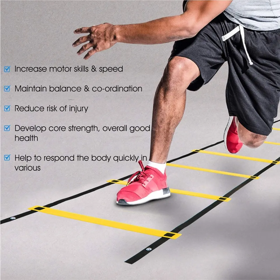 Fitness Agility Training Obstacle Rope Rungs Speed Ladder For