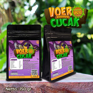 MAKANAN BURUNG CUCAK | VOER BURUNG CUCAK | VOER HARIAN | VOER NUTRISI KOMPLIT VOER CUCAK PROTEIN 15%  150GR