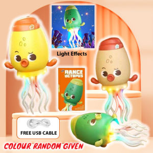 【Light & Music】Dancing Squid Character Electronic With Music Children Development Learning Toys 可爱鱿鱼模型玩具 *READY STOCK*