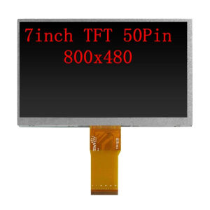 2024Universal New 7inch 50Pin Brightness 400CD/M2 IPS/TFT Full Viewing Angle 1024X600 Pixel RGB LCD Screen For Car AHD Monitor