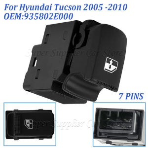 Passenger Power Window Switch For Hyundai Tucson Matrix Getz KIA Sorento 2005 2006 2007 2008 2009 2010 935802E000 93580-2E000
