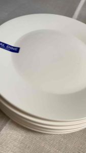 Dinner Plates 6pcs Set 10-Inch Plain White Porcelain – Restaurant-Grade Dinnerware