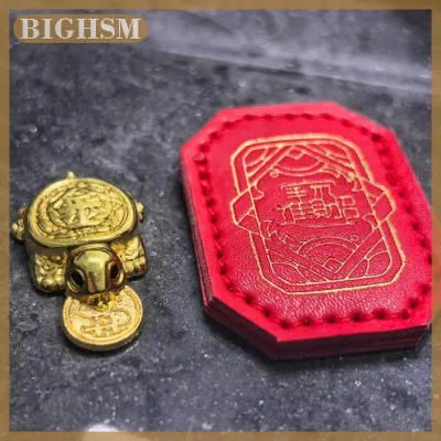 BIGHSM Feng Shui Money Turtle Temple Lucky Wealth Mini Golden Tortoise Guarding Praying Home Decor Lucky Gift Miserly Turtle