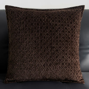 30x50cm/45x45cm Vintage Brown Jacquard Cushion Cover Velvet Trim Palm Tree Geometric Pleated Decorative Throw Pillow Cover for Sofa Home Decor