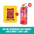 PRODIY Portable Fire Extinguisher 1kg Fire Fighter Alat Pemadam Api Kereta 1kg Mini Fire Extinguisher Car ABC Powder. 
