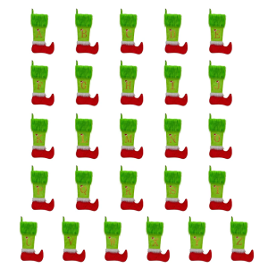 Letter Christmas Stockings Ornament Candy Gift Bag Christmas Hanging Socks For Tree Fireplaces Holiday Decoration