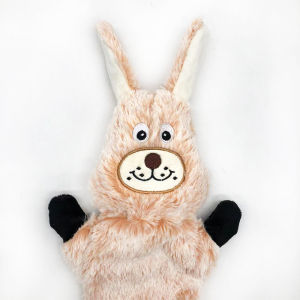 Squeaky Plush Dog Chew Toy for Bunnies Cows Donkeys Cats – Durable Bite-Resistant