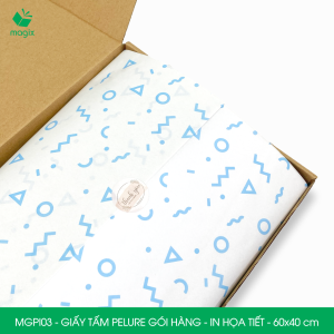 MGPI03 - Combo 50 tấm giấy Pelure gói hàng in họa tiết - 60x40 cm