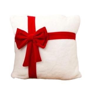 Christmas Chair Cover With Decorative Bowknot Safe For Kids Family Silverware Hold Christmas Dining Chair