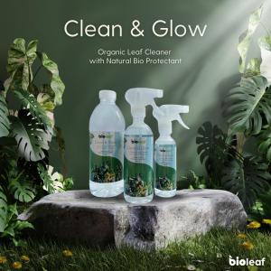 Clean & Glow Organic Leaf Cleaner with Natural Bio Protector ( Clean Plant Leaves for a Happy and Healthy House
