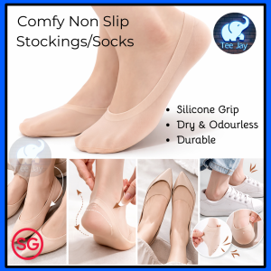 Non Slip Stockings Boat Socks Invisible Stockings No Show Socks for Women