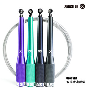 XMASTER Speed Jump Rope Skipping CrossFit High Speed Bearings Aluminum handle Steel Cable Fitness