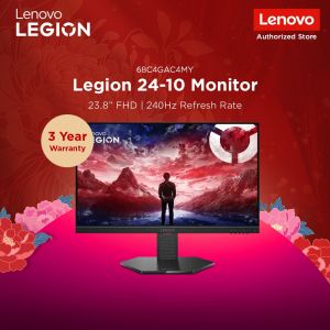 Lenovo Legion 24-10 Monitor | 23.8” FHD (1920x1080) | 240Hz refresh rate | Tilt Stand | 3Y Warranty | 68C4GAC4MY | Gaming Monitor
