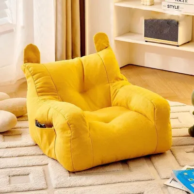 INNEED Soft Small Sofa Chair Ergonomic Comfortable Childrens Bear Sofa Chair Childrens Cute with Storage Bag Living Room Lazy Sofa For Boys and Girls