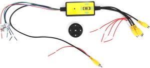 Intelligent Car Video Switcher Converter 4 Input 1 Output Switch Video System Auto Parts