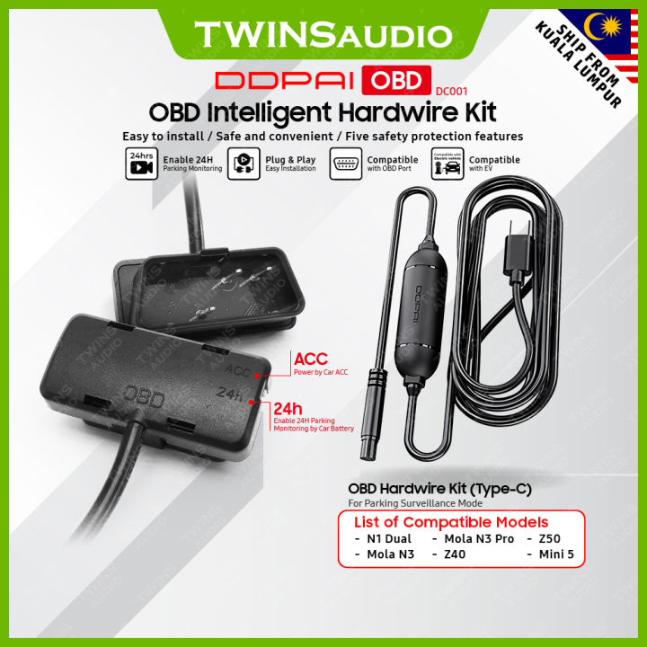 Ddpai Obd Plug Play Intelligent Hardwire Kit For H Parking