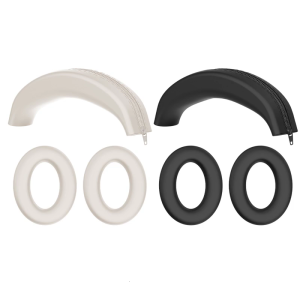 Upgraded Headband Earpads Replacement Ear Pad for QC35/QC45 Wireless Headphone Silicone Cushions Noise Isolation