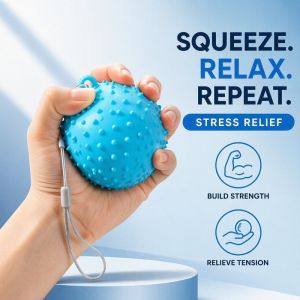 Grip Strength Ball Silicone Stress Relief Massage Ball Non Slip Hand Wrist Finger Exercise