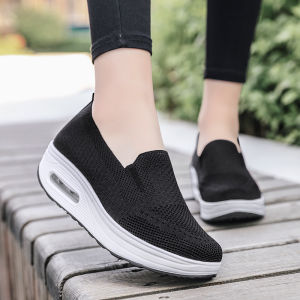 New Summer Sneakers for Women Breathable Flat Shoes Thick Sole Non-slip Casual Shoes