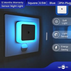 Lampu Hiasan Rumah Bilik Tidur Auto On/Off Light Sensor Cute Modern Automatik Bedroom Night Light 2Pin/3Pin Sensitive Sensor Colorful Lampu Tidur