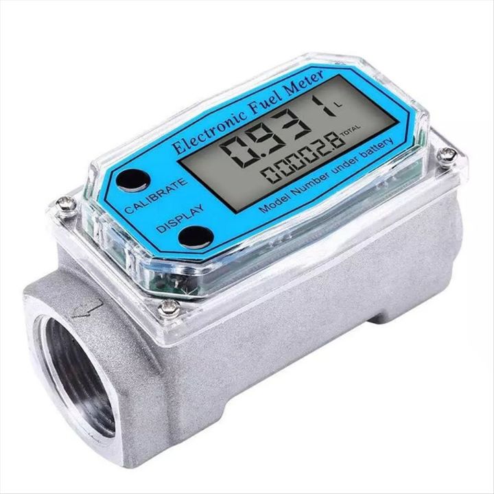 Turbine Digital Diesel Fuel Flow Meter Oval Gear Flow Gauge BSPT/NPT ...