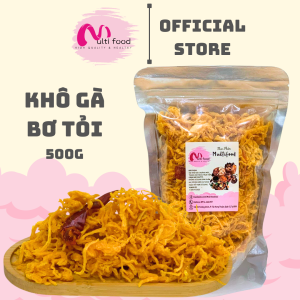 500G KHÔ GÀ BƠ TỎI ( túi zip ) MULTIFOOD