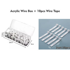 【Woody】Cable Storage Box Accessories Case Anti Dust Earphone Electric Charger Wire Organizer Management Office Supplies Storage