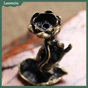 [Leomcio] ธูปทองเหลืองแบบไหลย้อนกลับสำหรับพระพุทธเจ้าเครื่องหอมธูปทองเหลืองเครื่องหอมสำหรับพิธีชงชาของตกแต่งโต๊ะน้ำชา