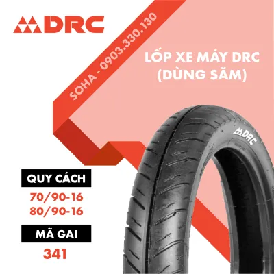 Vỏ/Lốp Xe Nouvo (Dùng Săm) 70/90-16 & 80/90-16 Gai D341 - DRC
