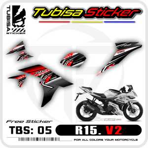 Sticker Striping Variasi R15 V2 / Old  - Stiker Striping Variasi Motor R15 V2 / Old. TBS.05