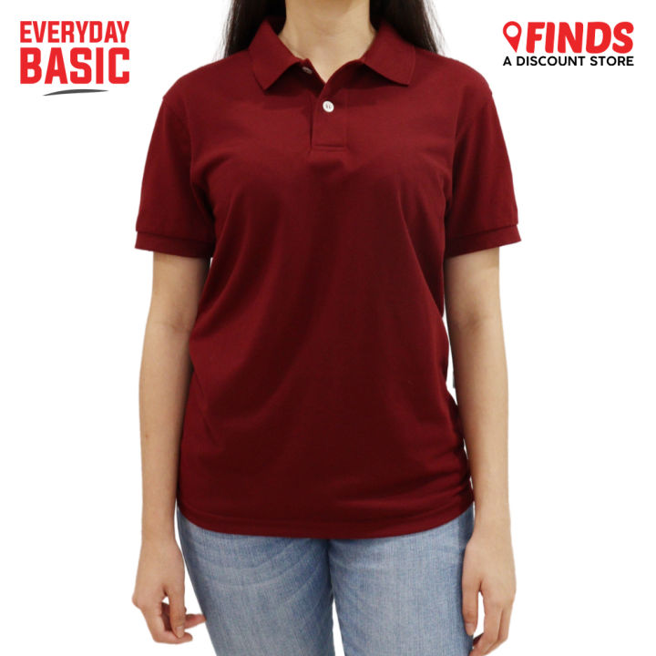 Maroon color shop polo shirt