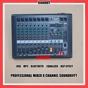 MIXER AUDIO SOUNDRIFFT 8 CHANNEL USB MP3 BLUETOOTH EQUALIZER DSPEFFECT