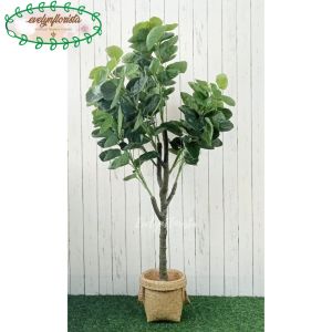 Pohon Imitasi Tanaman Hias Mangkokan X4 T140 Semi Latex Cover Pot Purun Handle Small Hiasan sudut Ruang