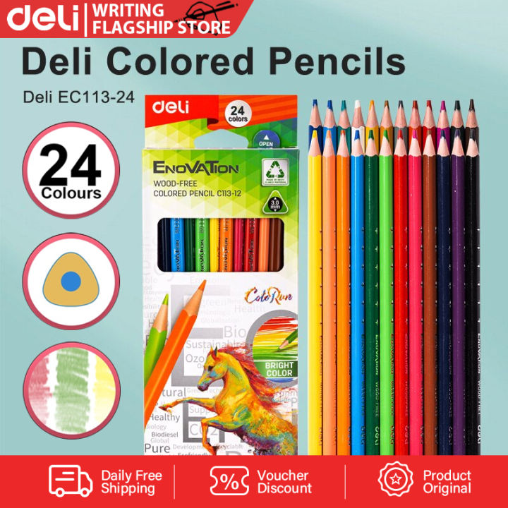 Deli 12/18/24 Color Pencil Set For Kids,Adults,Colored Pencil Color