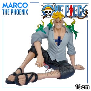 Action Figure ONE PIECE : MARCO The Phoenix - Miniatur Shirohige Whitebeard Ace Pajangan Mobil Mainan