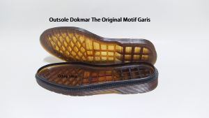 Outsole Odrey Sol Sepatu Dokmar The O-riginal Motif Garis Coklat Kaca dan Hitam Ready Size 38 - 44/45