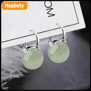 【2-3 days delivery】 Ancient Style Jade Bead Earrings Gentle Fashion Temperament Ear Buckle For Women Girls Retro Earrings Jewelry Accessories Gifts
