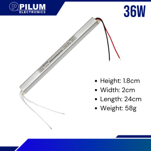 Ultra Slim Indoor Power Supply DC 12v3A / 36 Watts LED Sign Signage CCTV Cabinet