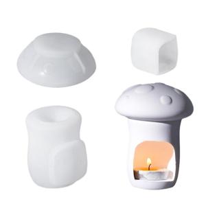 Khuôn silicon để tạo đứng và đèn ban đêm tealight chủ khuôn rỗng đèn ngủ hình nấm đèn ban đêm trang trí khuôn
