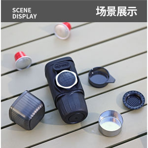SG-Portable Hand Press Espresso Maker – Compatible with Capsules & Ground Coffee Ideal for Home Travel & Outdoor