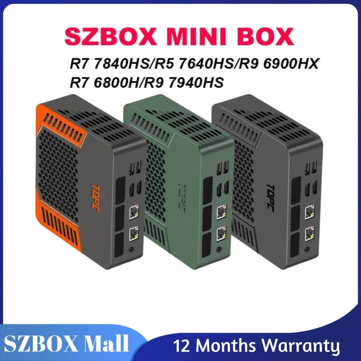 TOPC MINI PC AMD R9 7940HS/R7 7840HS/R5 7640HS/R9 6900HX/R7 6800H NVMe ...