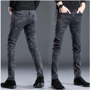 Mens Casual Classic Straight Cut Jeans Mens Black Blue Grey Slim Fit Stretch Jeans Ripped Jeans Denim Shorts Baggy Jeans